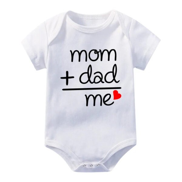 MAMA + DAD=ME Love Print Bodysuit