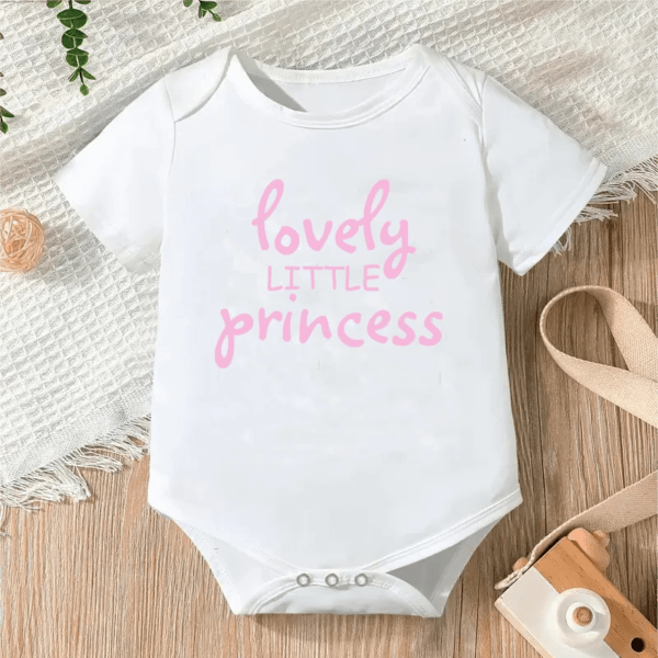 Newborn Letter Print Romper