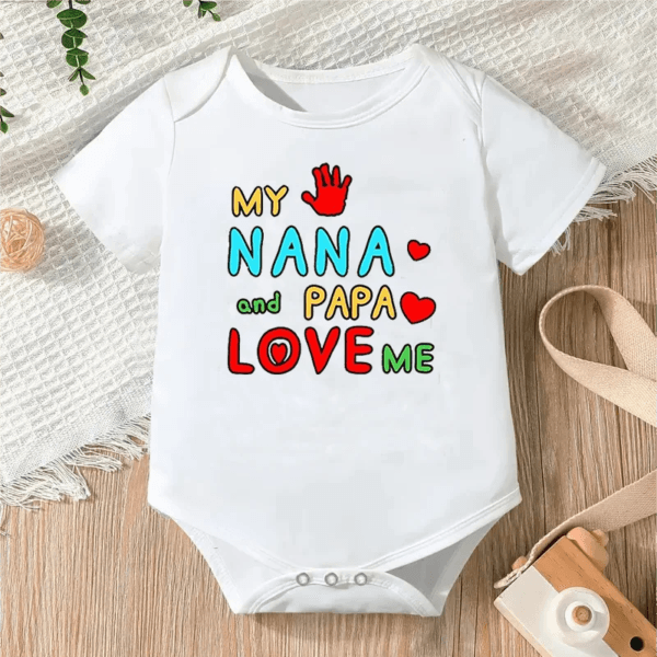 Newborn Letter Print Romper