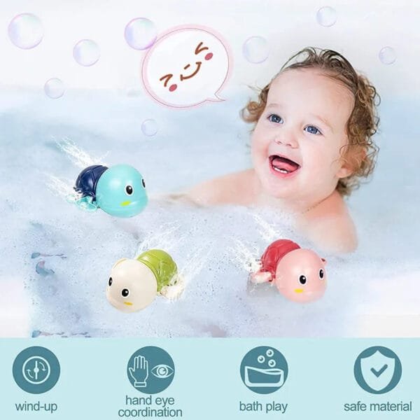 Swimming Turtle & Whale Bath Toys