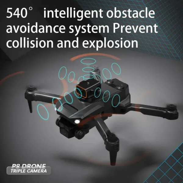 New P8 Pro 4K Drone - Obstacle Avoidance