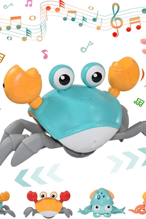 Induction Escape Crab & Octopus, Musical Moving Toy for Toddlers