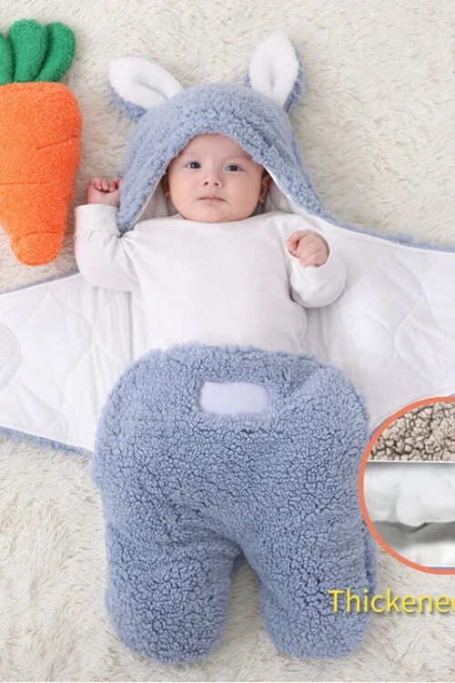 Thick Fleece Newborn Sleep Bag with Cotton Lining