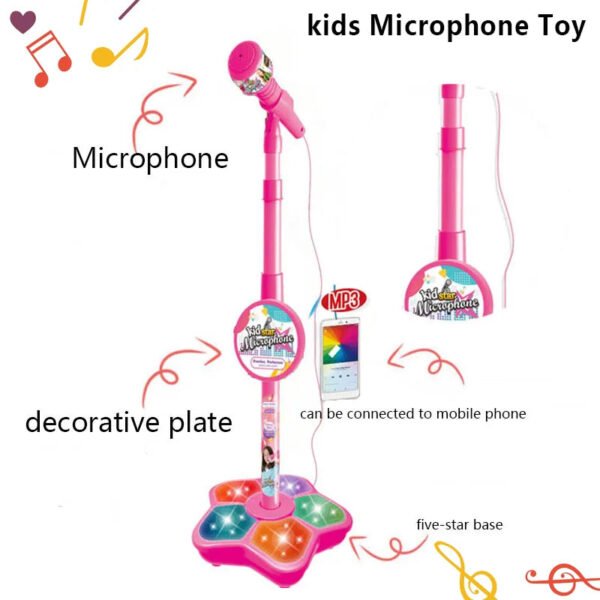 Kids' Karaoke Microphone with Stand