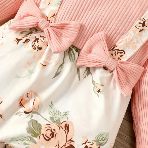 0-2Y Baby Girl Pink Shirt & Floral