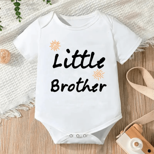 Newborn Letter Print Romper