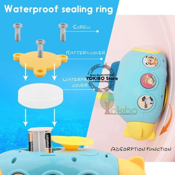 Submarine Baby Bath Shower Toy