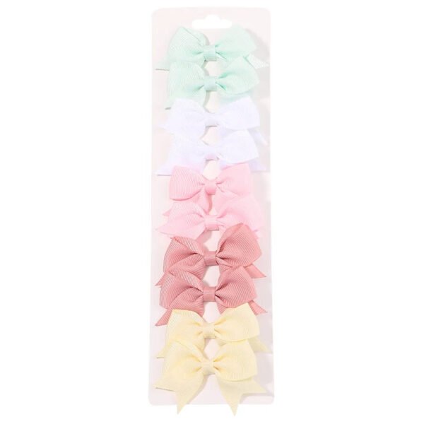 10Pc Cute Bowknot Clips Set for Girls