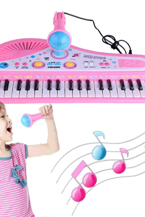 37-Key Kids’ Electronic Keyboard Piano with Microphone