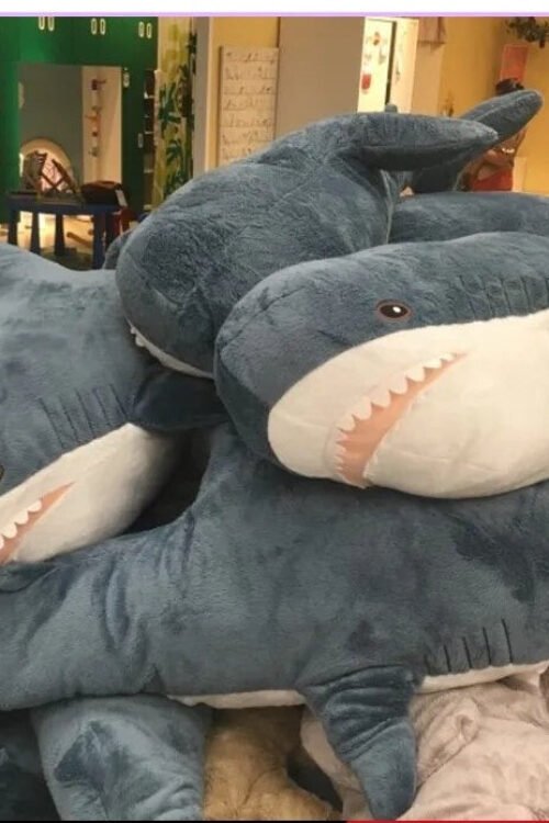 Soft Shark Plush Toy & Reading Pillow – Cute Stuffed Animal Gift