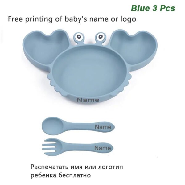 Personalized Baby Crab Plate Set