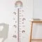 Pink Rainbow Kids Growth Chart