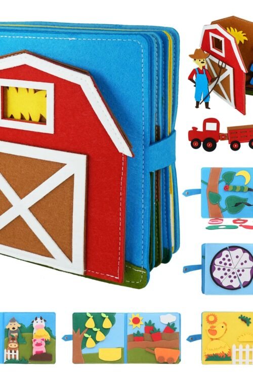 Farm Animal Storytelling Busy Board: Montessori Sensory Toy