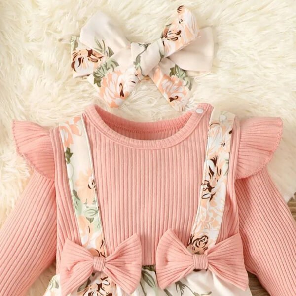 0-2Y Baby Girl Pink Shirt & Floral