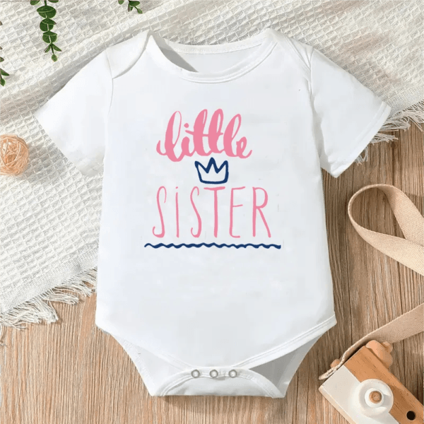 Newborn Letter Print Romper