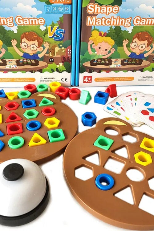 Colorful Geometric Puzzle: Early Educational Toy