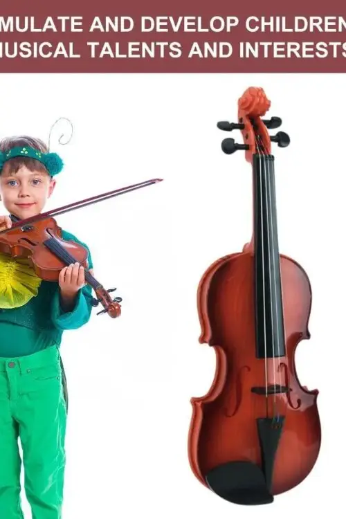 Adjustable String Kids’ Play Violin – Educational Toy, Random Colors