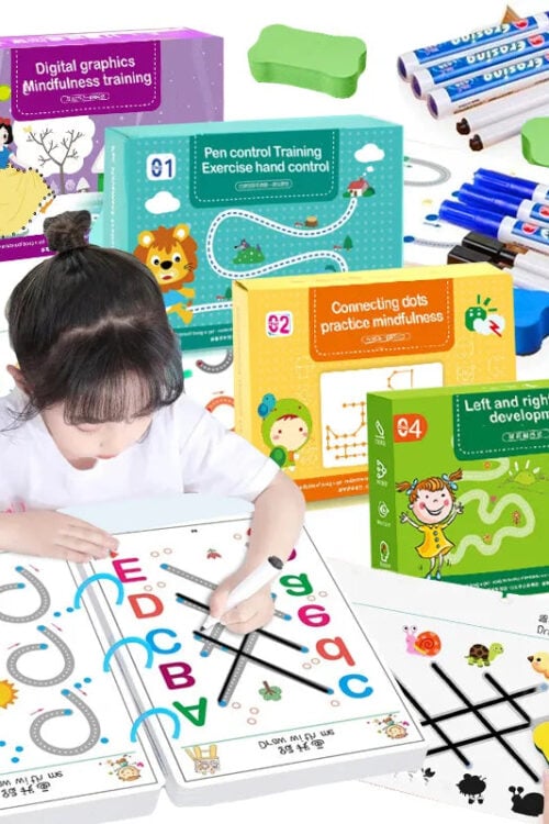 Montessori Drawing & Math Game Set: Toddler Educational Toy