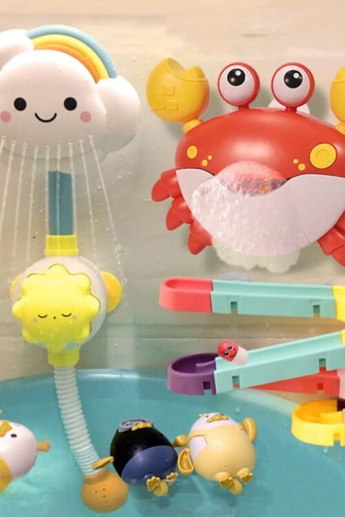 Swimming Water-Spraying Cloud & Flower Bath Toys for Kids