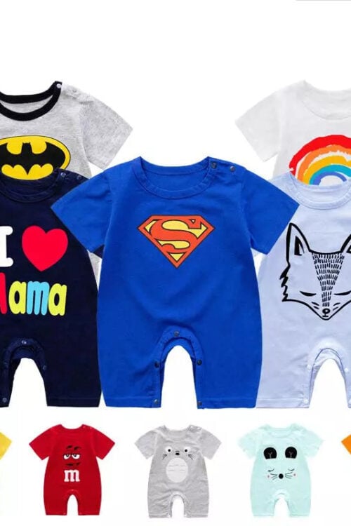 0-24M Summer Romper: Short Sleeve for Baby Boys & Girls