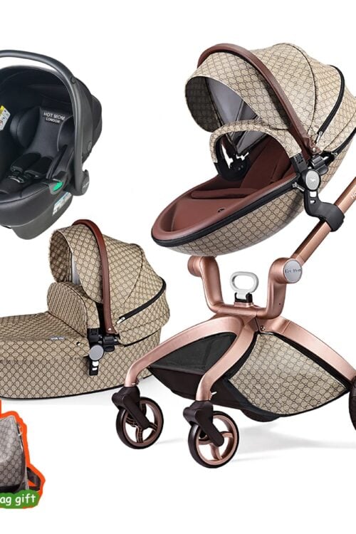 Hot Mom 3-in-1 Baby Stroller: High Landscape, Newborn-Friendly