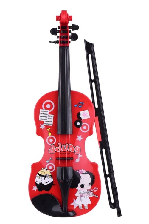 Mini Electric Kids Violin Toy with Adjustable Strings and Bow