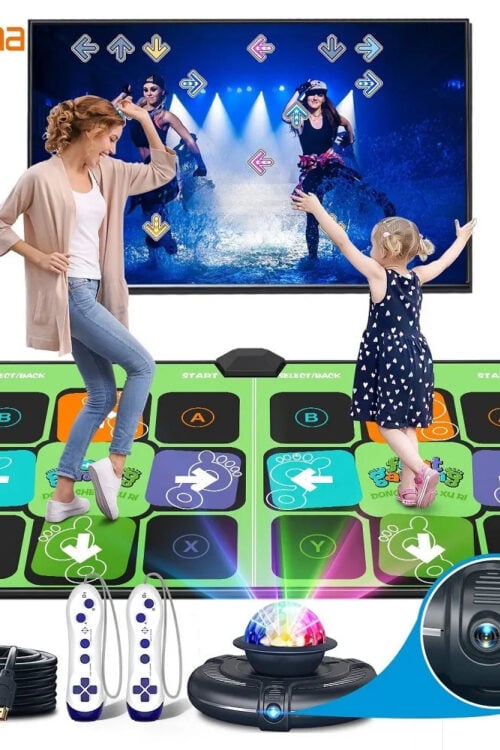 Family TV/PC Dance Mat Game with Wireless Double Controller