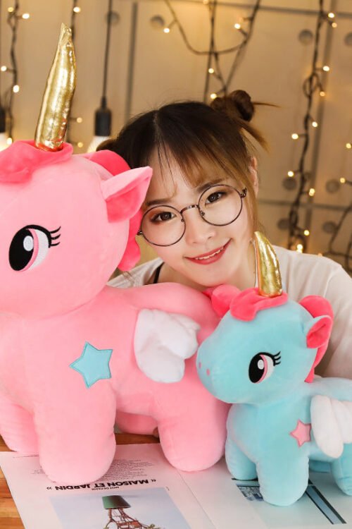 Soft Cute Unicorn Plush Stuffed Cute Key Bag