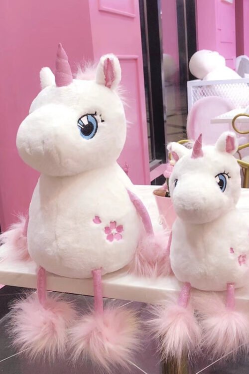 1pc 35/60cm Lovely Unicorn with Long Tail Stuffed Kawaii Soft Plush Toys