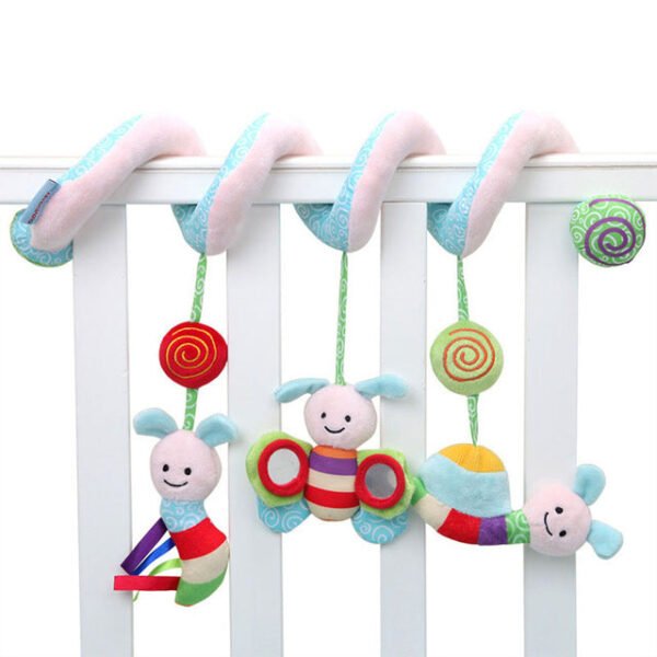 Soft Infant Crib Bed Stroller Toy Spiral Baby Toys