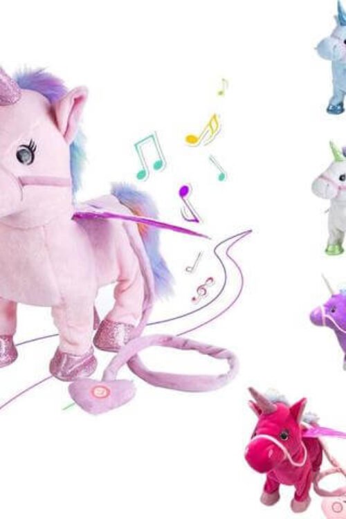 35cm Electric Walking Unicorn Plush Toy