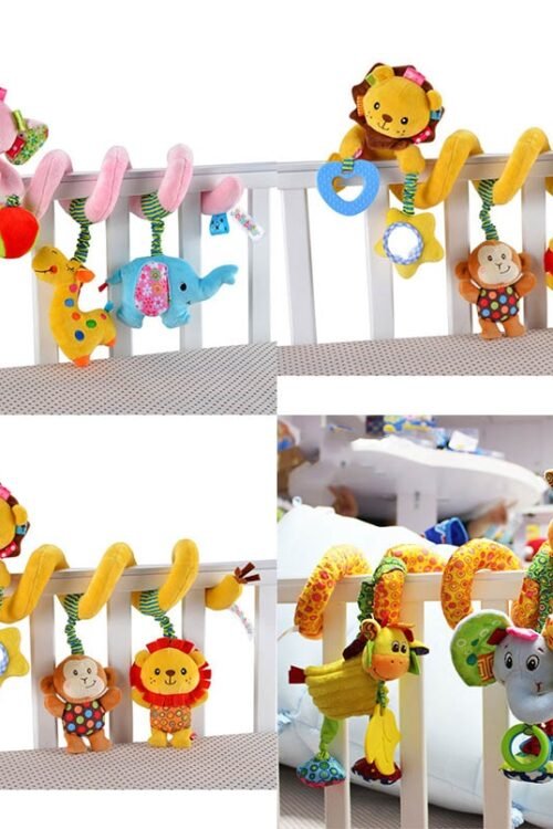 Soft Infant Crib Bed Stroller Toy Spiral Baby Toys