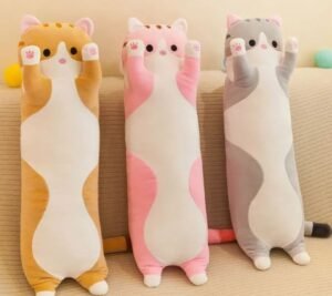 Long Cat Plush Toy, Soft Nap Pillow, Stuffed Animal Doll
