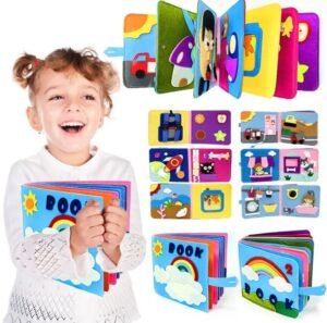 Montessori Busy Board for 1-3 Yrs- Early Learning Sensory Toy for Kids